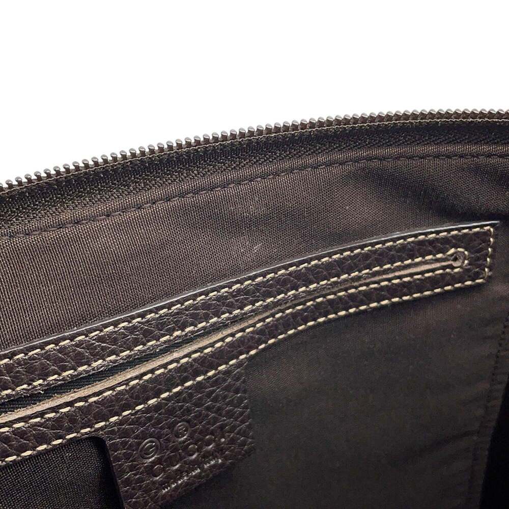 GUCCI Brown Leather Shoulder Bag - Picture 11 of 15